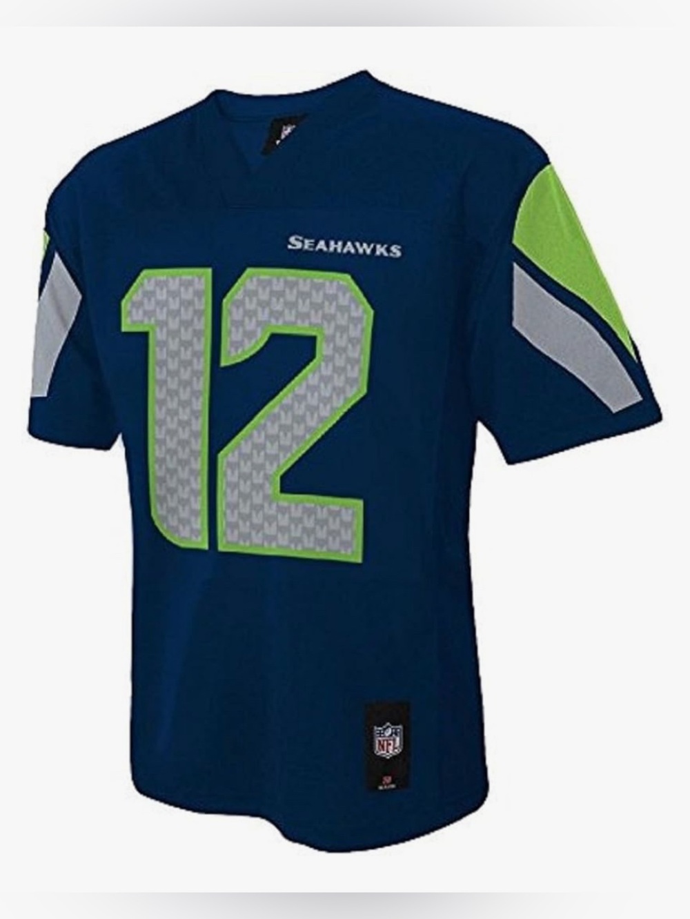 NFL Seattle Seahawks #12 Youth ‘FAN’ Jersey Size Large 14-16